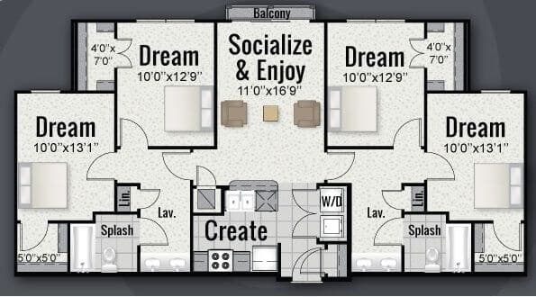 Unit Private Private floor plan