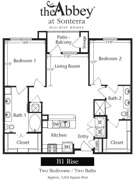 Unit 2412 4117 floor plan