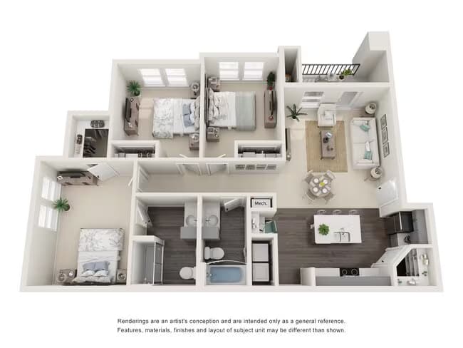 Unit 4-411 4-411 floor plan