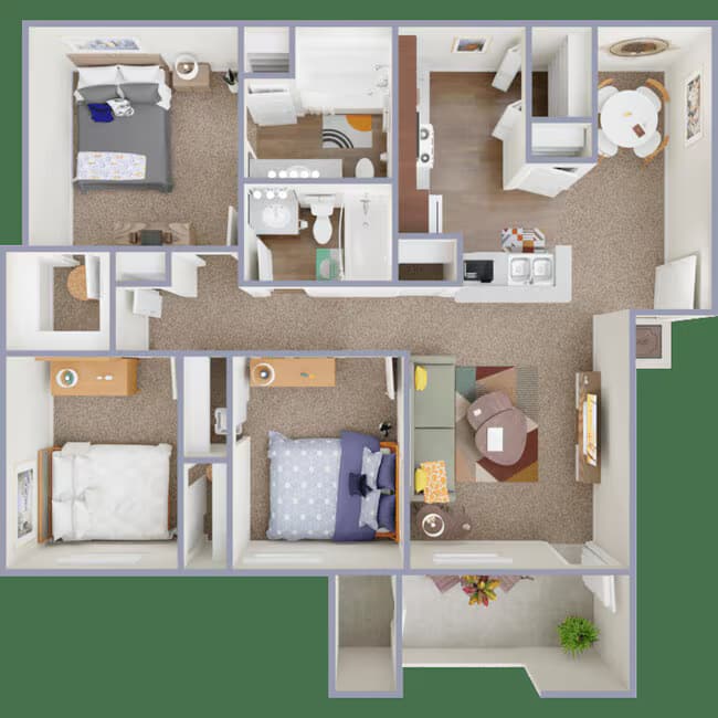 Unit 2A-2202 3A-3211 floor plan