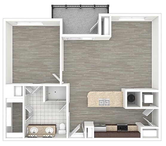 Unit 433 332 floor plan