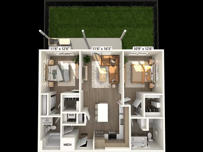 Unit 013-13104 013-13304 floor plan