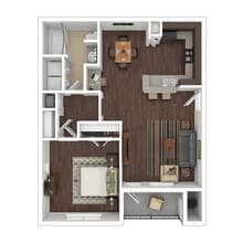 1B 0631 floor plan