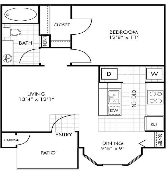 Unit 1004 1308 floor plan