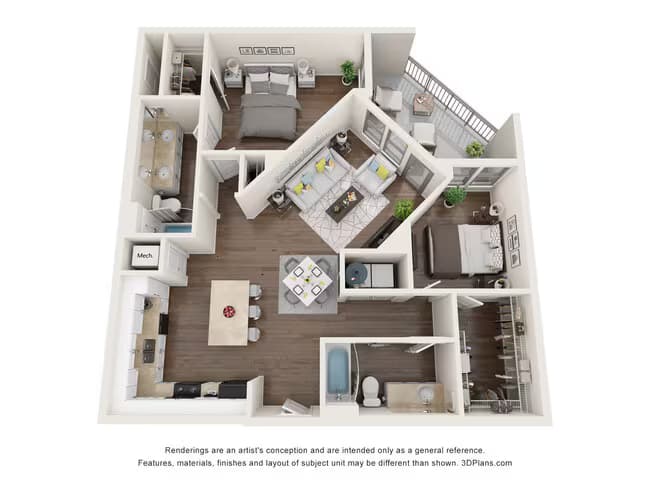 Unit 1104 1124 floor plan