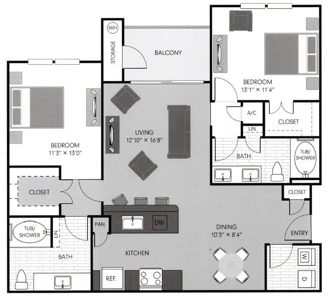 Unit 7306 7306 floor plan