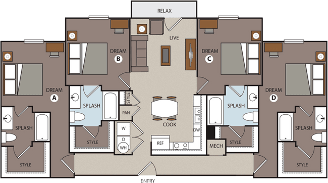 Unit Private Private floor plan