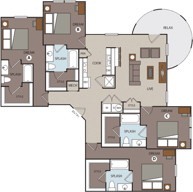 Unit Private Private floor plan