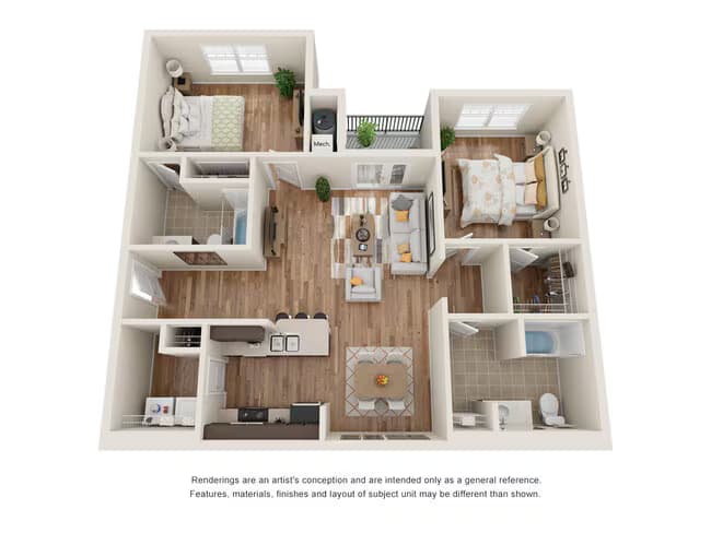 Unit 7206 1105 floor plan