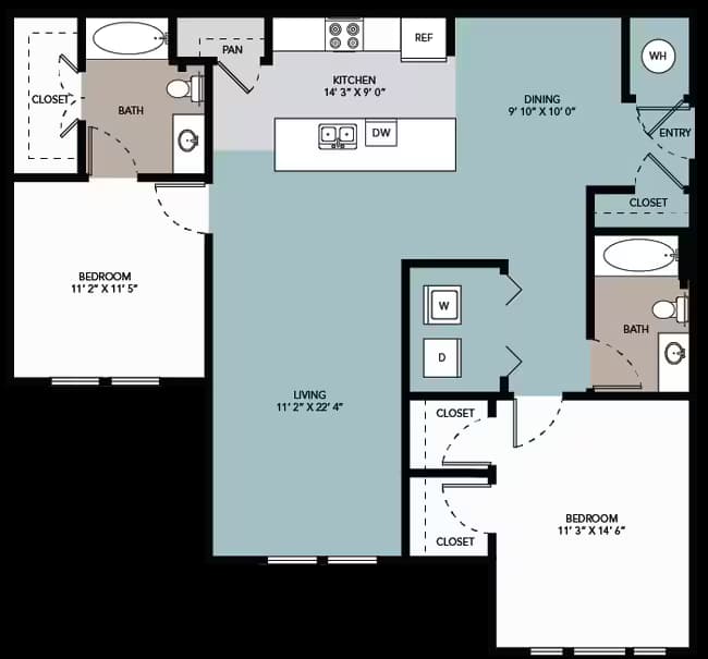 Unit 1228 1238 floor plan