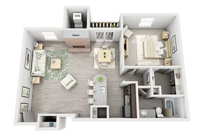 A2 - Flat W-3606 floor plan