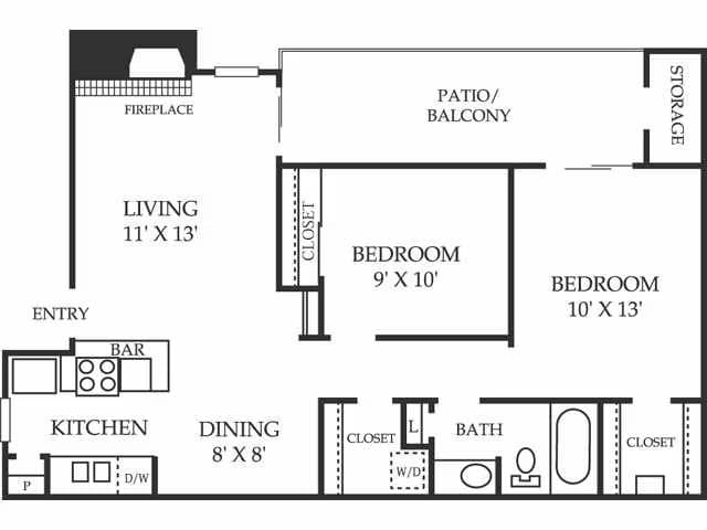 Unit 1304 1304 floor plan