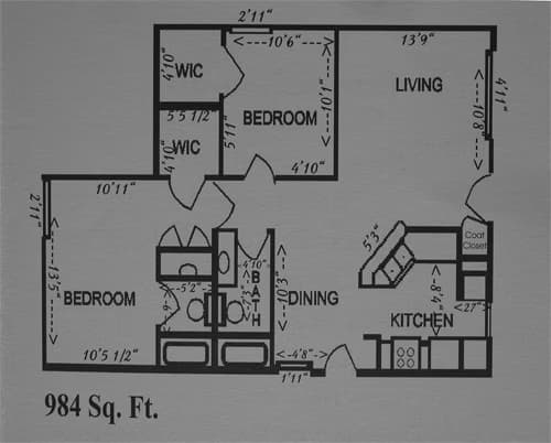 Unit 21A 21A floor plan