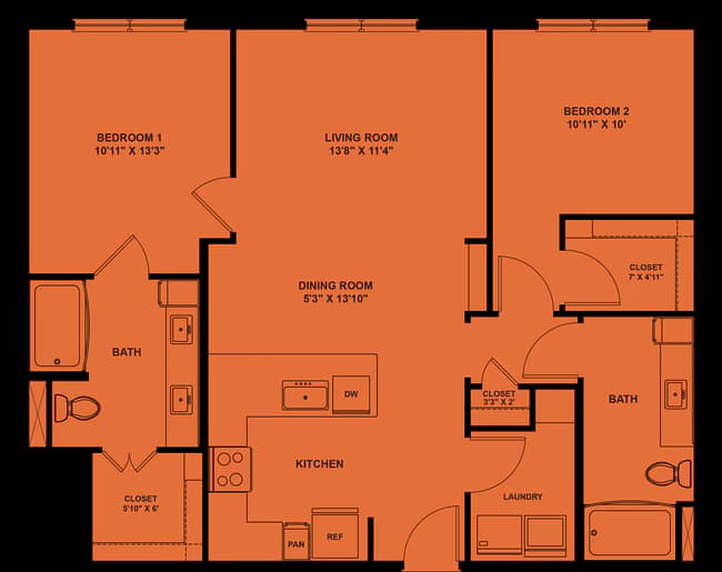 Unit 2408 2408 floor plan