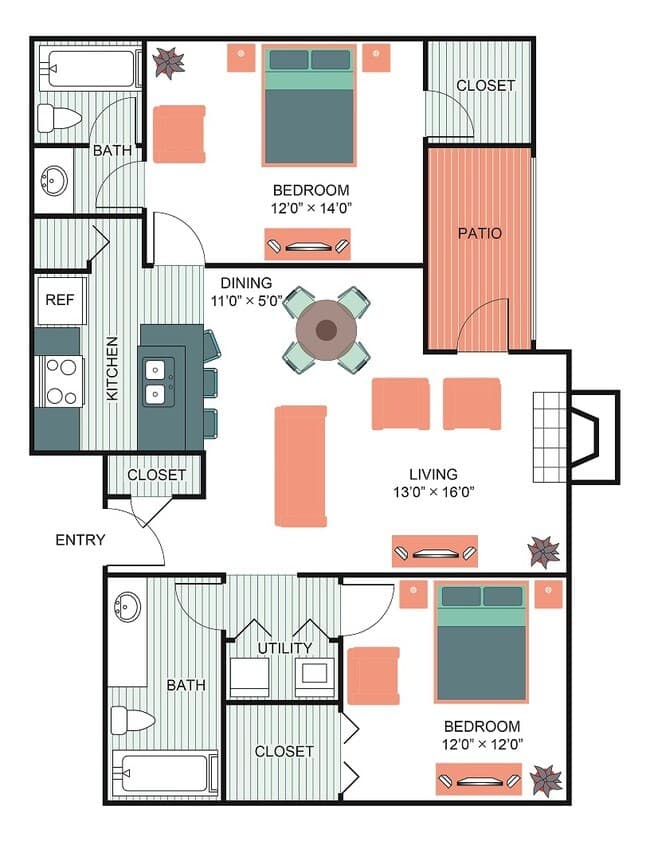 Unit 1107 1107 floor plan