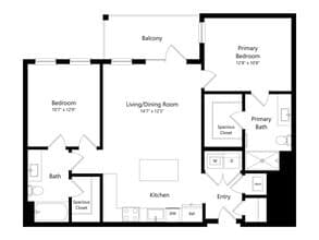 Unit 0-207 0-207 floor plan