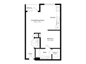 Unit 0-316 0-316 floor plan