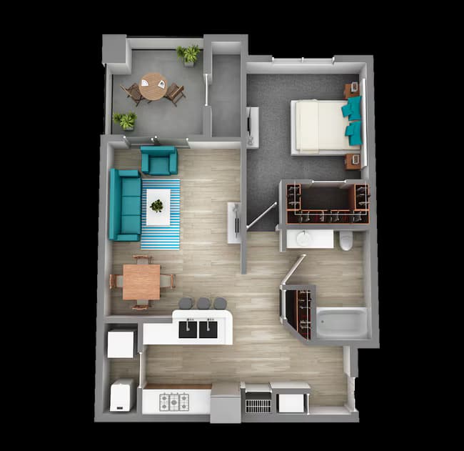 Unit 824 434 floor plan