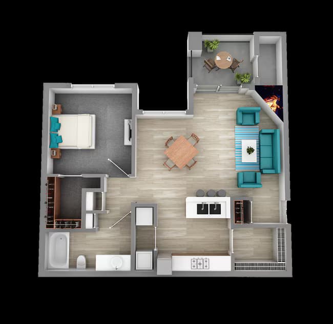 Unit 524 236 floor plan
