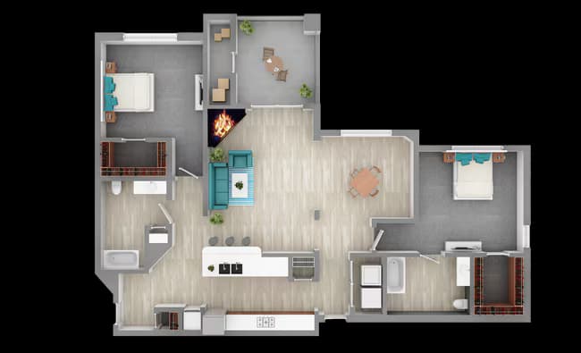 Unit 438 2132 floor plan