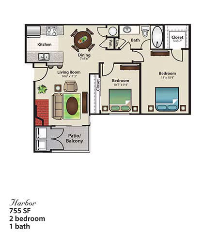 B1 Affordable 1628 floor plan