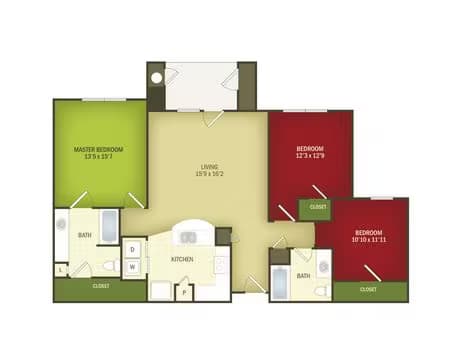 Unit 1101 6204 floor plan