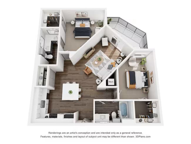 Unit 1409 1470 floor plan