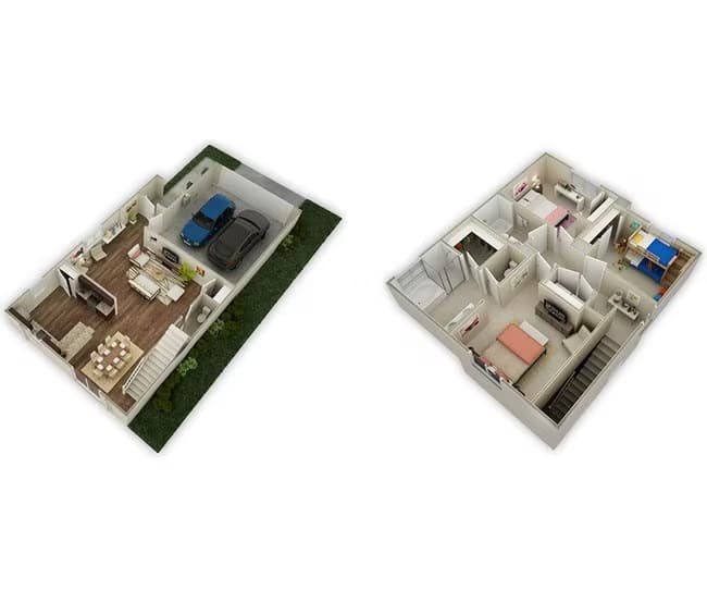 Unit 11538H 8634K floor plan