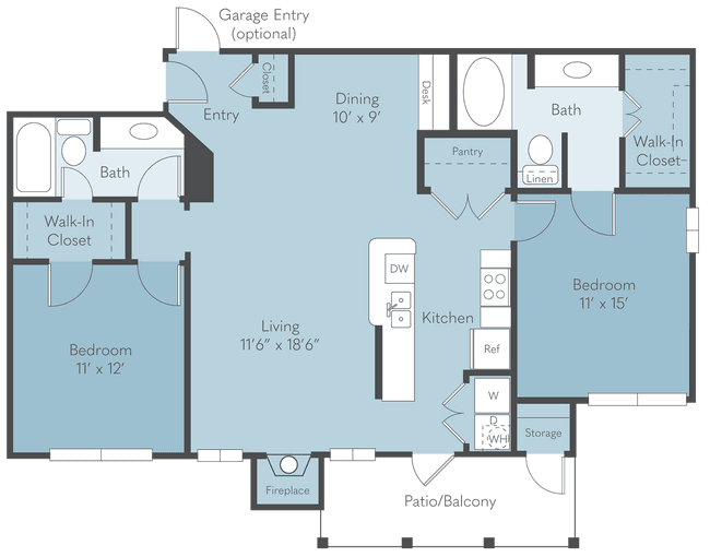 Unit 326 324 floor plan