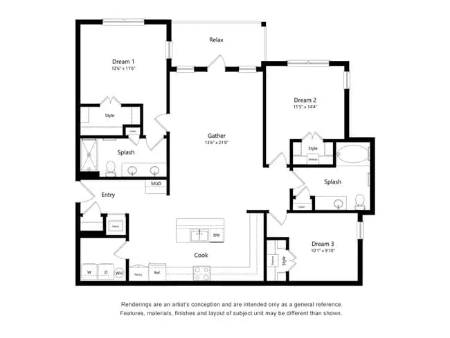 C1-HC 4101 floor plan