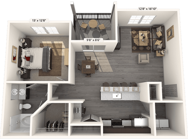 Unit 1222 1323 floor plan
