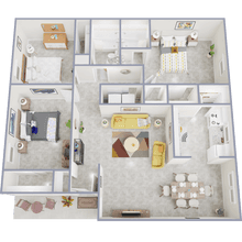 3 Bed 2 Bath 117 floor plan