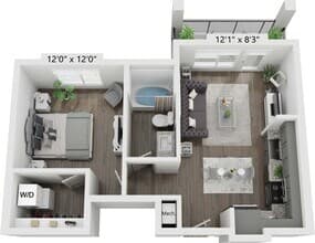 Unit 9304 1401 floor plan