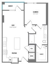 A1 2406 floor plan
