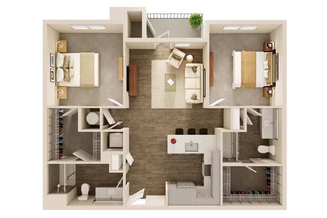 Unit 12304 3204 floor plan