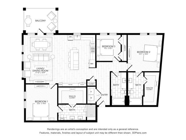 Unit 372 272 floor plan