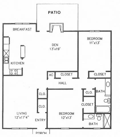 F 118E floor plan