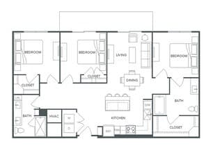C1 HC 7-7307 floor plan