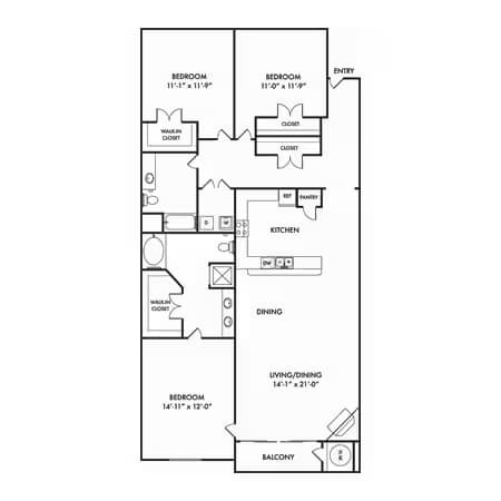 C1 612 floor plan