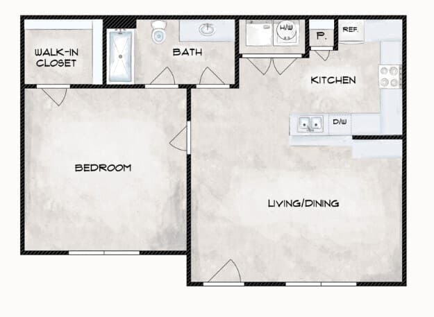 Unit 412 1112 floor plan