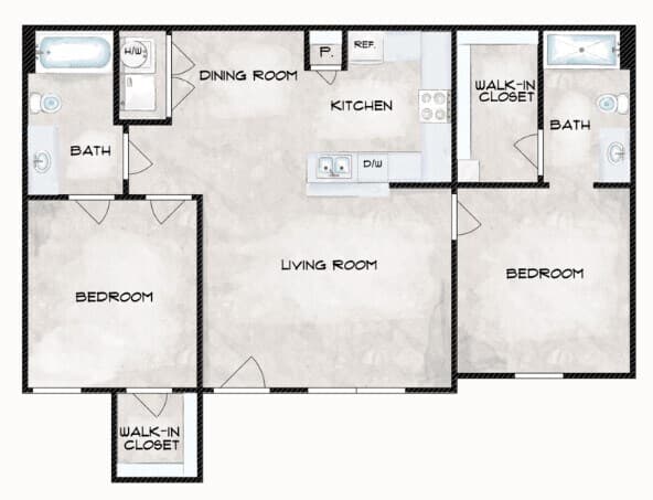Unit 2612 1612 floor plan