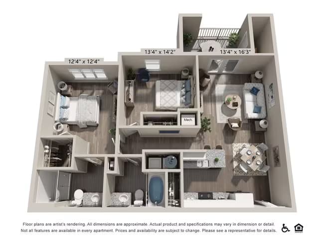 Unit 834 834 floor plan