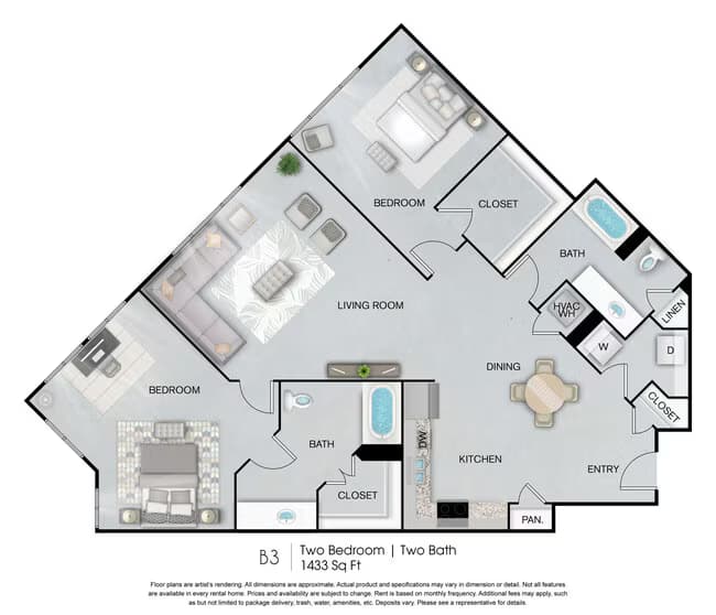 Unit 1027 627 floor plan