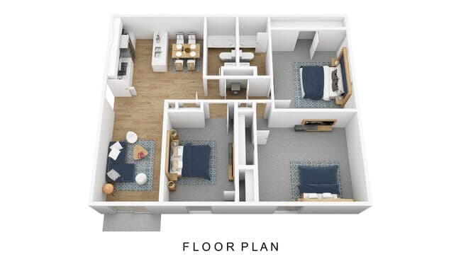 3B2B 1106 floor plan