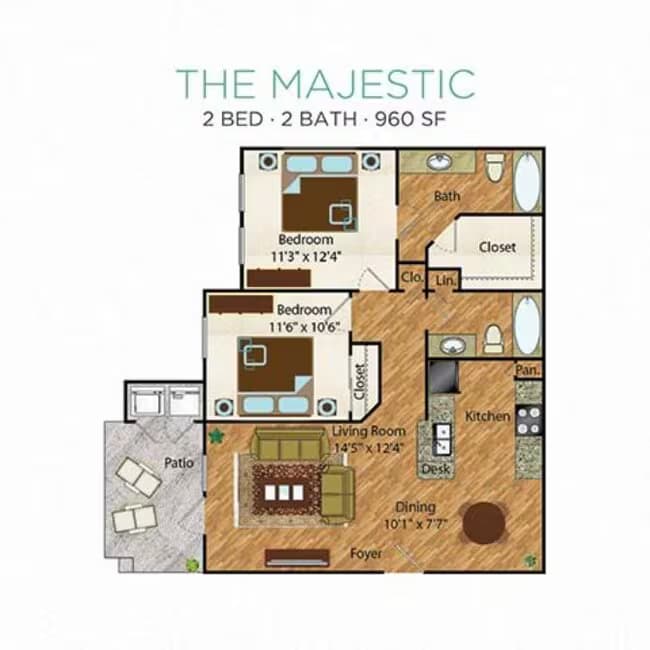Unit 01301 01301 floor plan