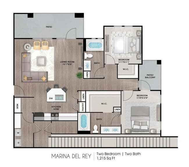 Unit 17107 22201 floor plan