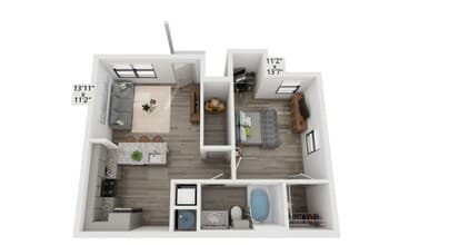 A1-H floor plan