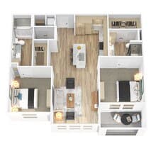 Unit 2104 1207 floor plan