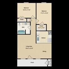 2 Bedroom 2 Bath Upstairs Apartment with Firepl... 26 floor plan