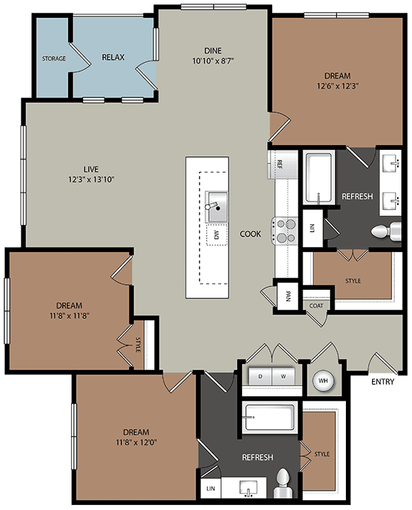 Unit 05201 05201 floor plan